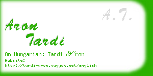 aron tardi business card